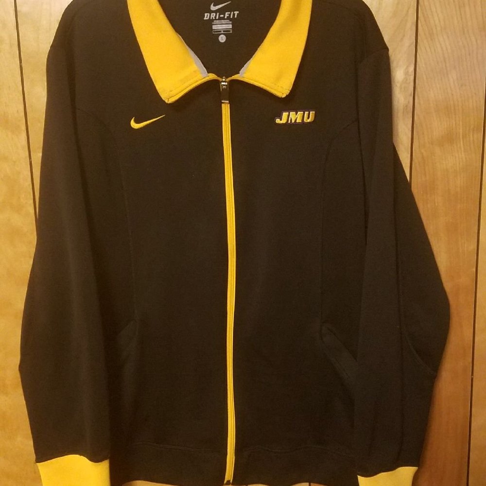 James Madison Track Jacket L Nike JMU DUKES  C3
